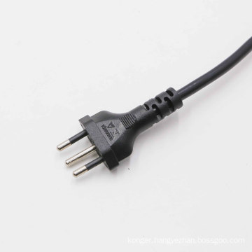 APC-030   INMETRO Approval 2Pin 3Pin Brazil Power Cord  NBR 14136 10A